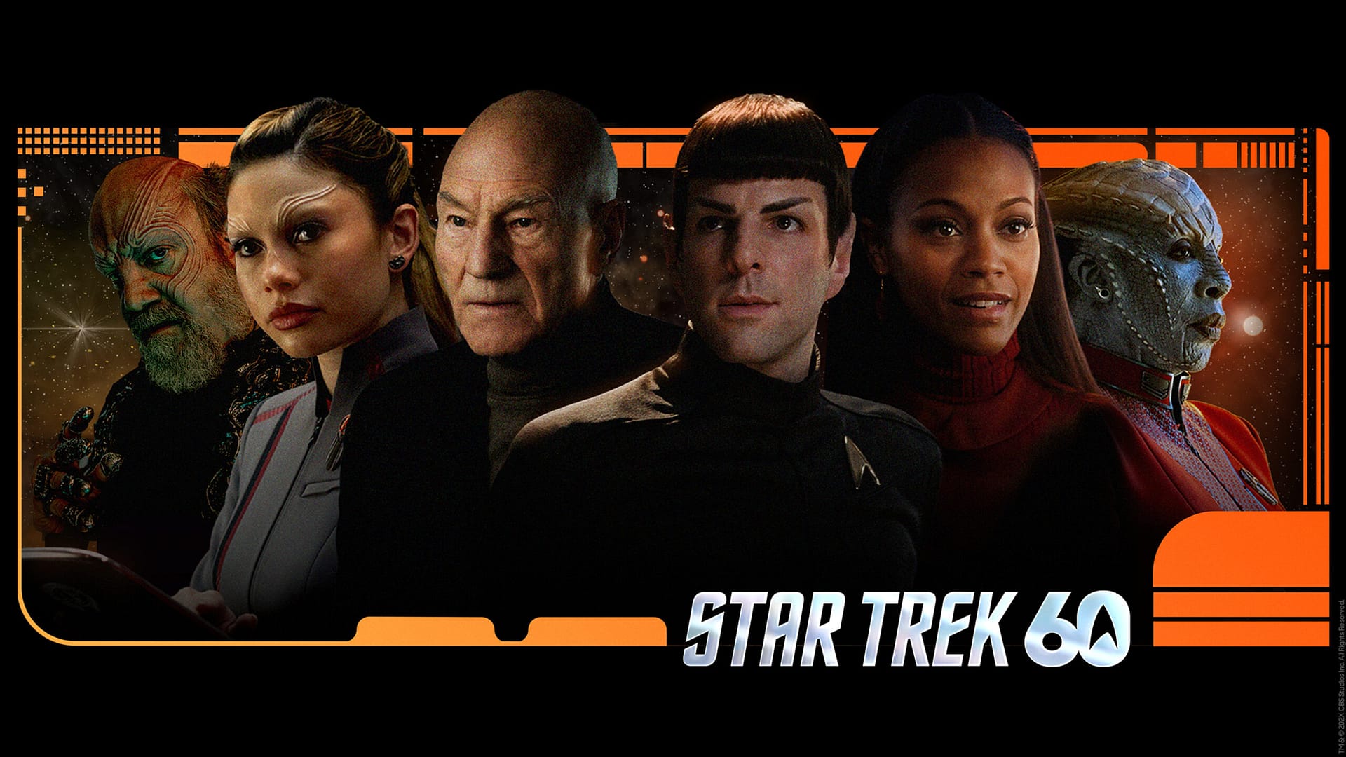 Star Trek świętuje 60-lecie – grafika SkyShowtime
