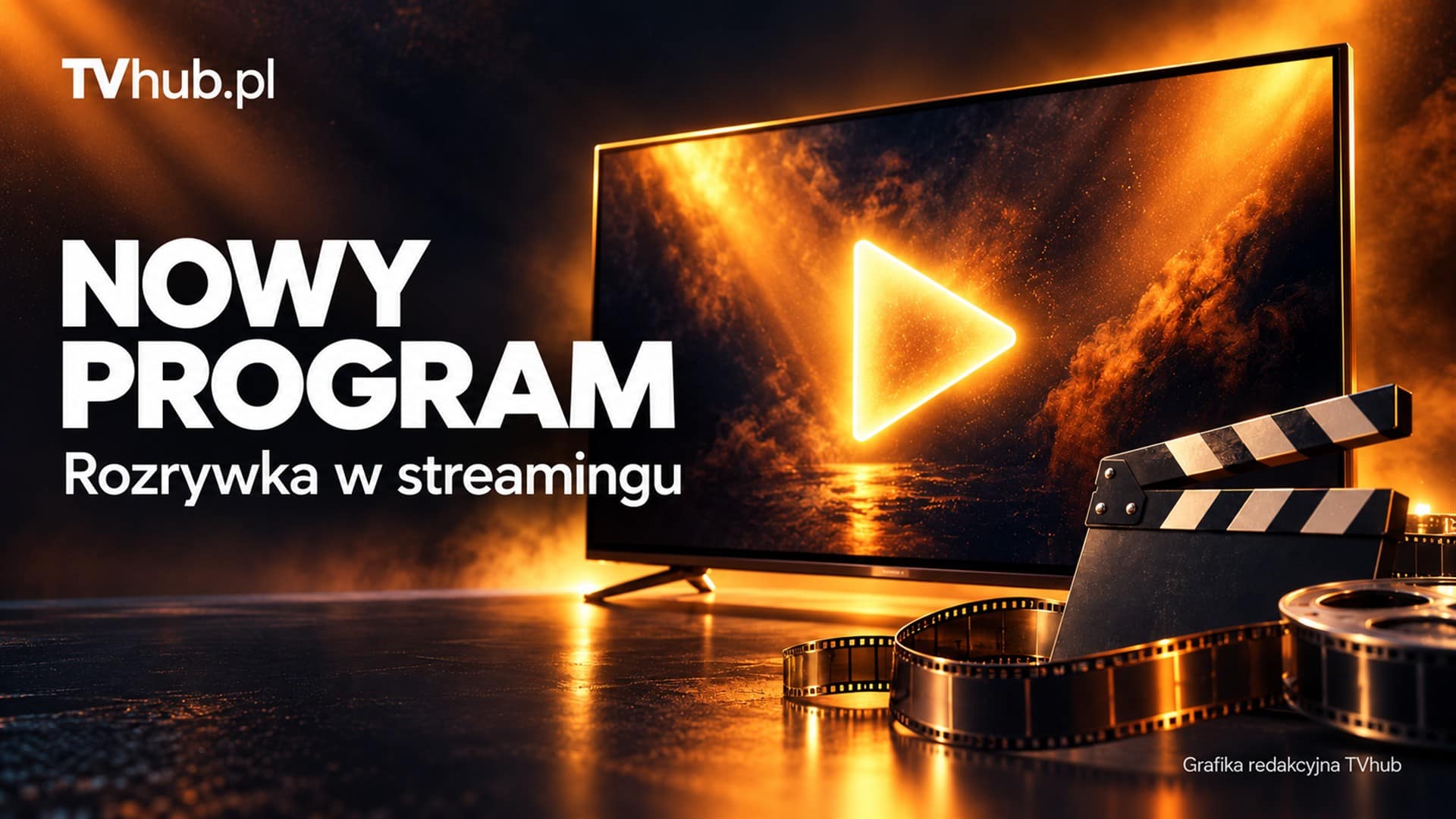 Grafika redakcyjna TVhub o nowym programie telewizyjnym