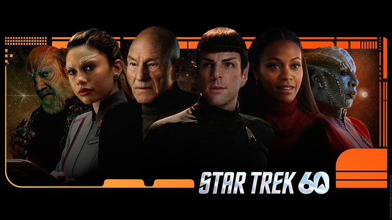 Star Trek świętuje 60-lecie – grafika SkyShowtime