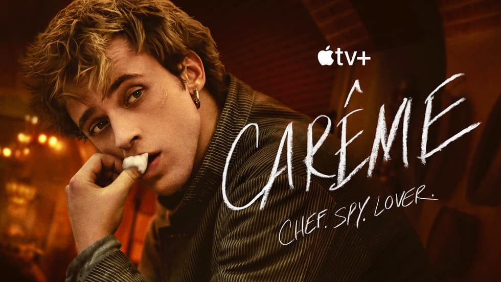 Benjamin Voisin jako Antonin Carême w serialu Apple TV
