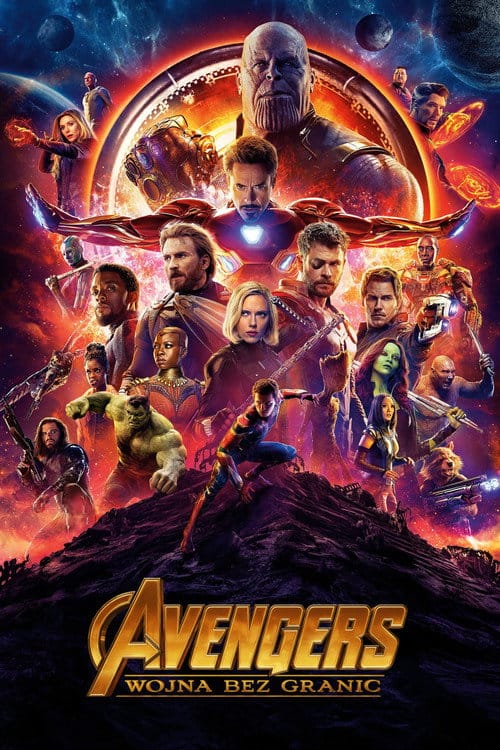 Plakat filmu: Avengers: Wojna bez granic